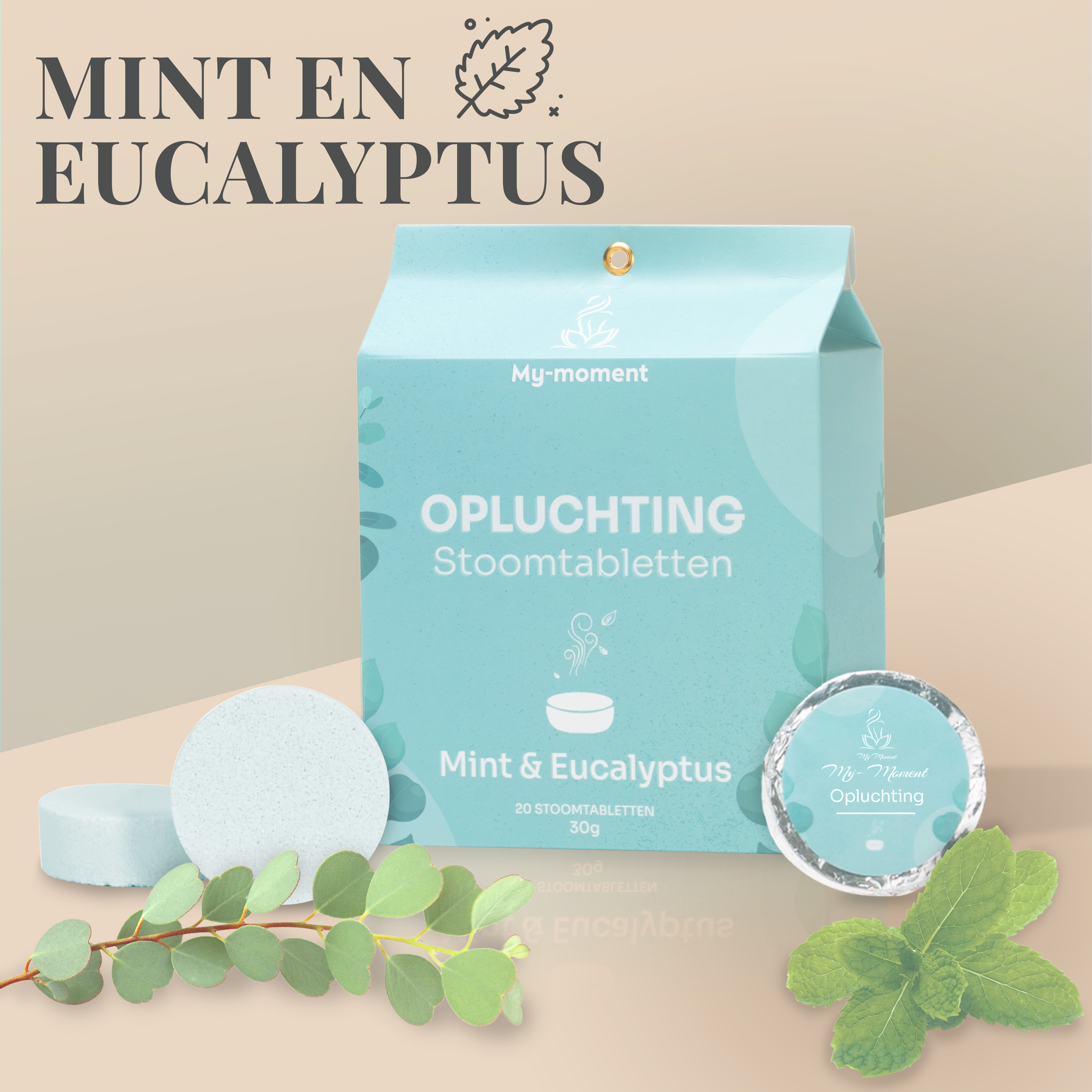 Mint en Eucalyptus - 20 Stoomtabletten